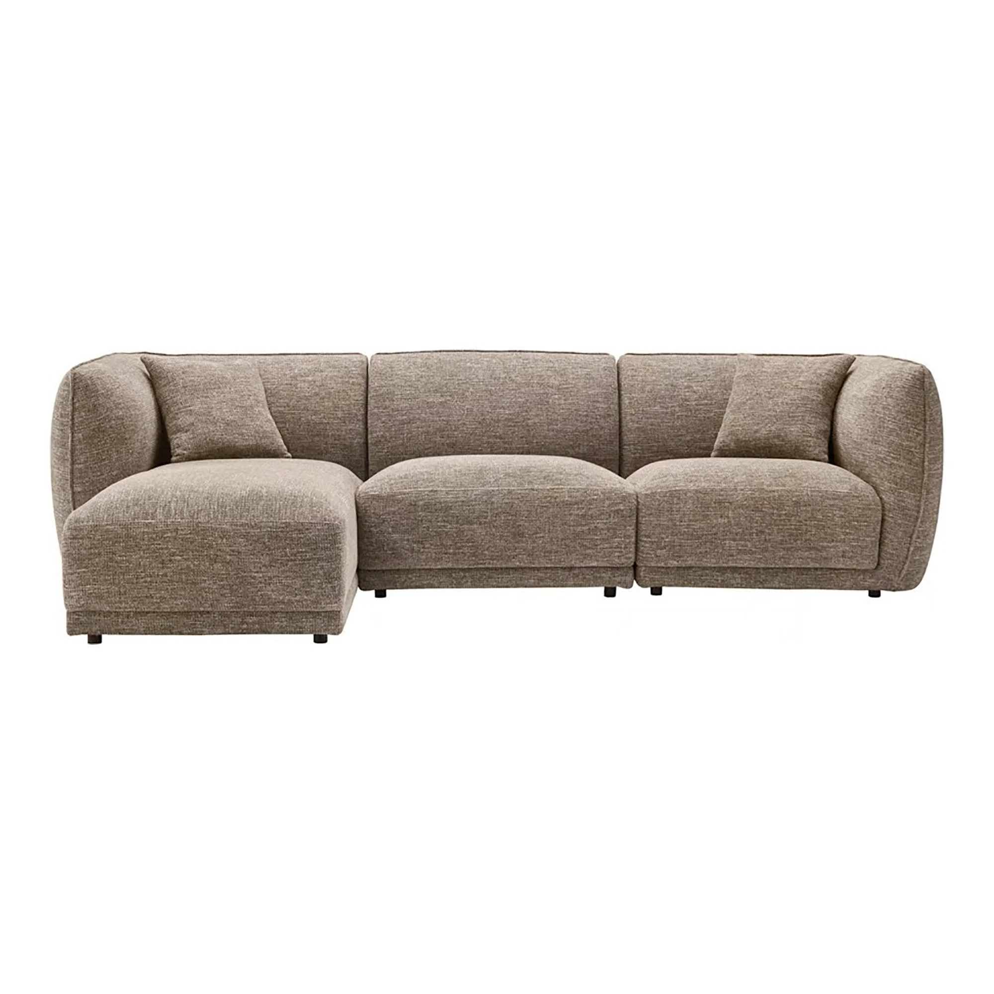 HOUSE NORDIC NOOR LOUNGESOFA VENSTREVENDT 2 PUDER BRUN, Sofaer hos HomeNordic