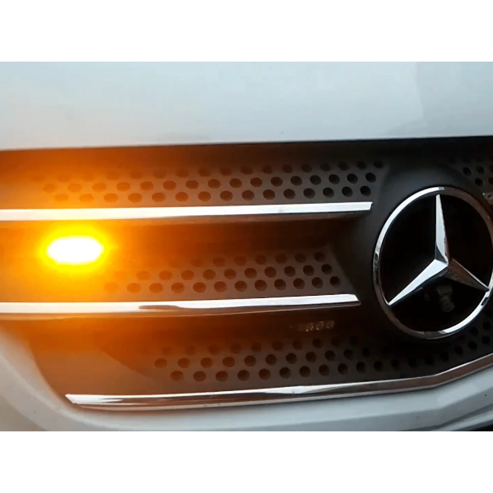 Slim LED Flash/Blitz Lampe 12V-24V IP68 Med 6x3W i Gul Lys, Projektører hos HomeNordic