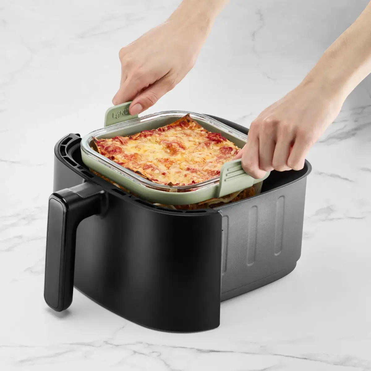 Airfryerform glas, rektangulær, produktbillede 3 af 4, Airfryers hos HomeNordic