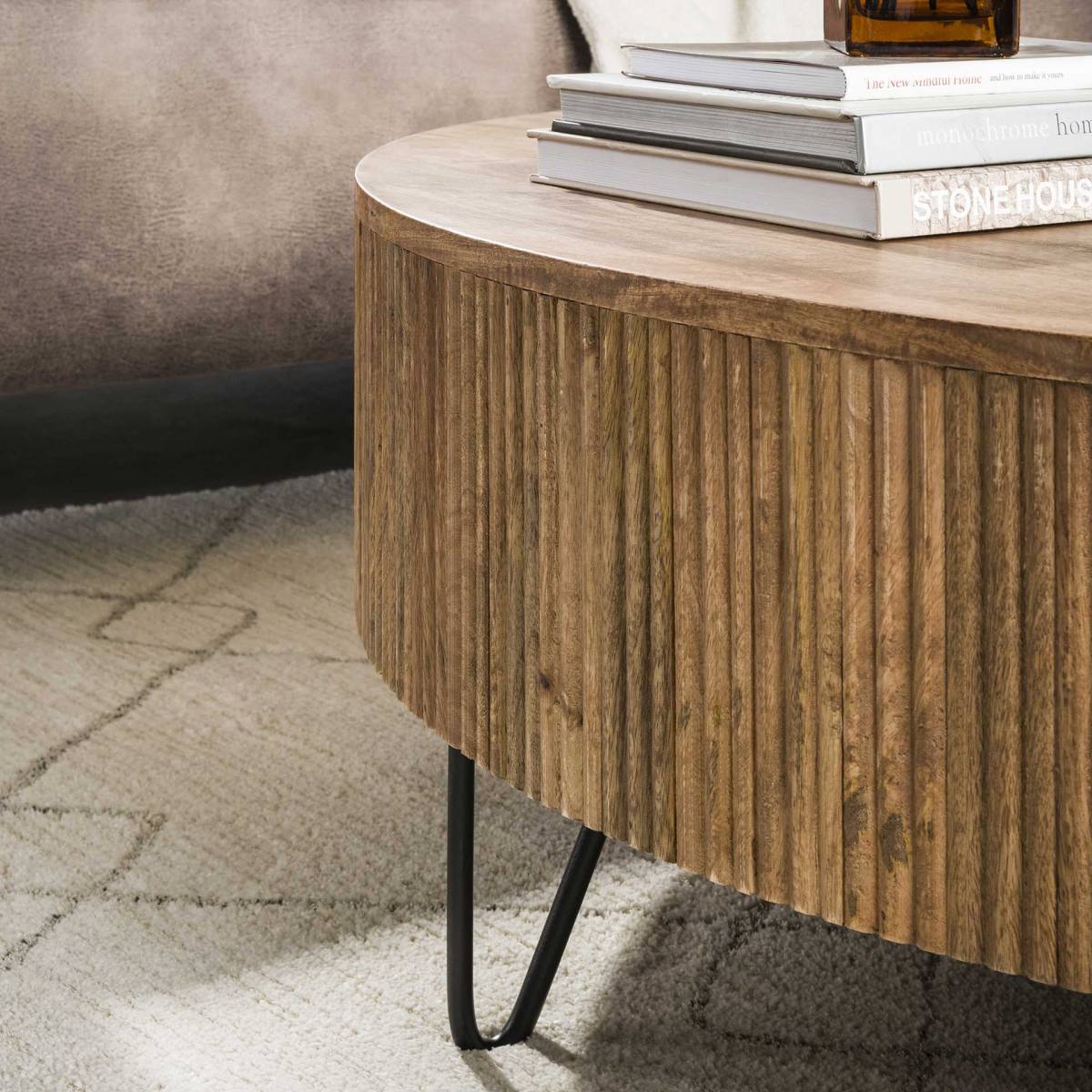 Selva - Sofabord i mangotræ med metalben, produktbillede 3 af 4, Moderne designs hos HomeNordic