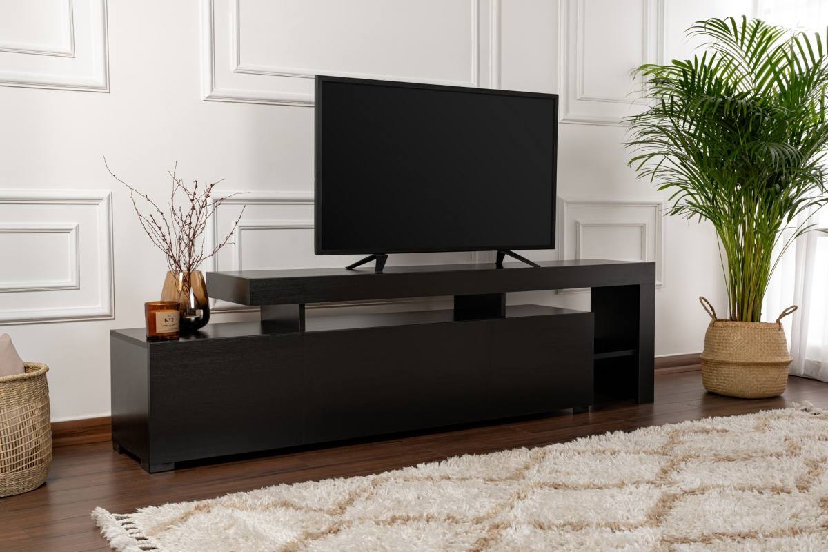 NORDVÄRK Beliz TV-bord, m. PVC-kantbånd LED-lys, produktbillede 4 af 13, TV-borde hos HomeNordic
