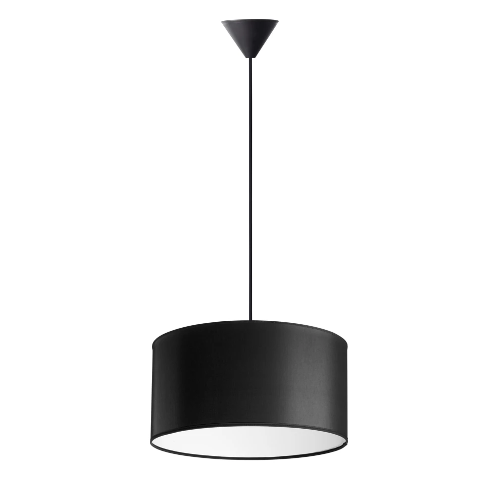 Isabella Castillo Ø40 Pendel Lampe E27 i Sort/Hvid, Pendler hos HomeNordic