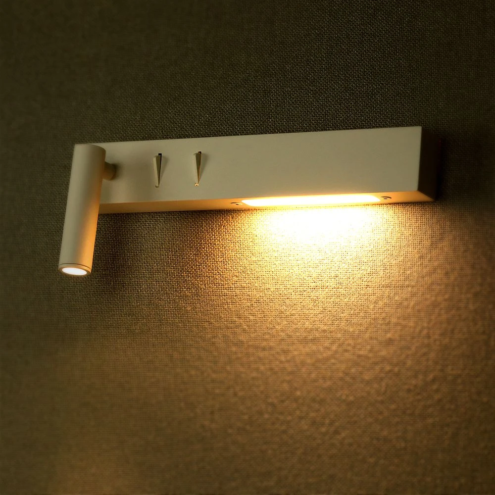 9W LED hotel/sengelampe, Væglamper hos HomeNordic
