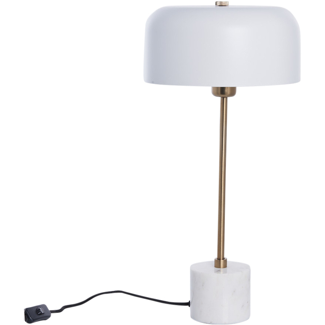 LENE BJERRE SOFILLIA BORDLAMPE HVID/GULD, Bordlamper hos HomeNordic