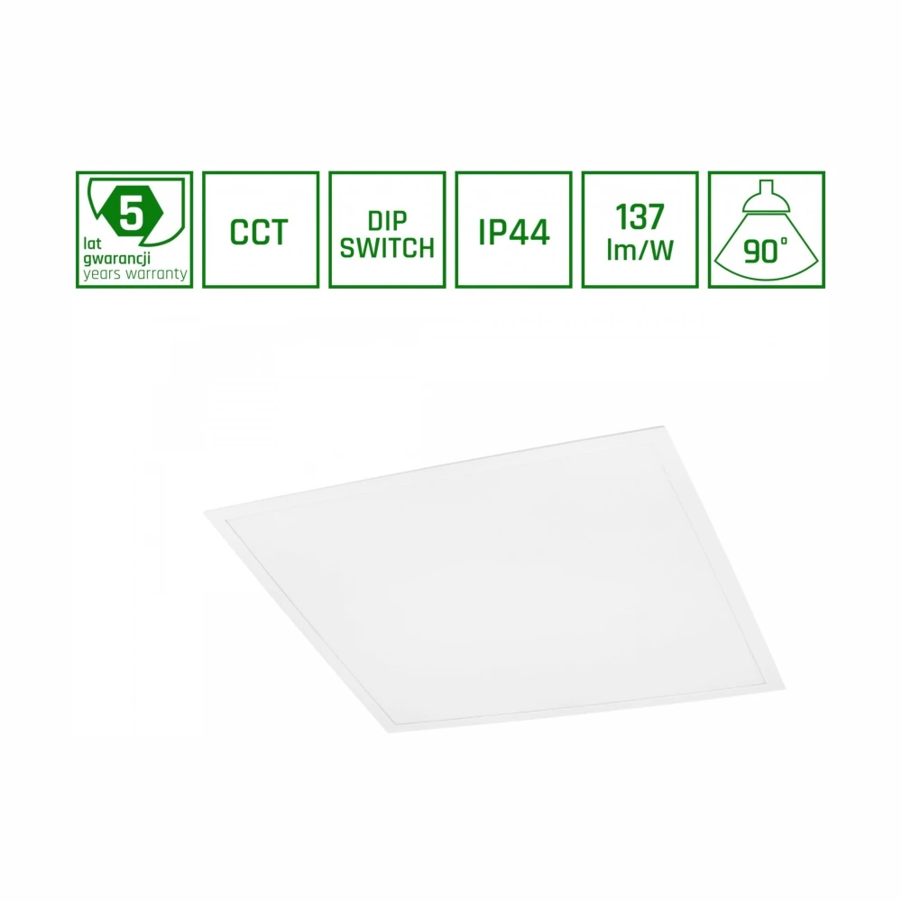 600x600 Algine Panel 26W/36W/46W, Spectrum LED hos HomeNordic