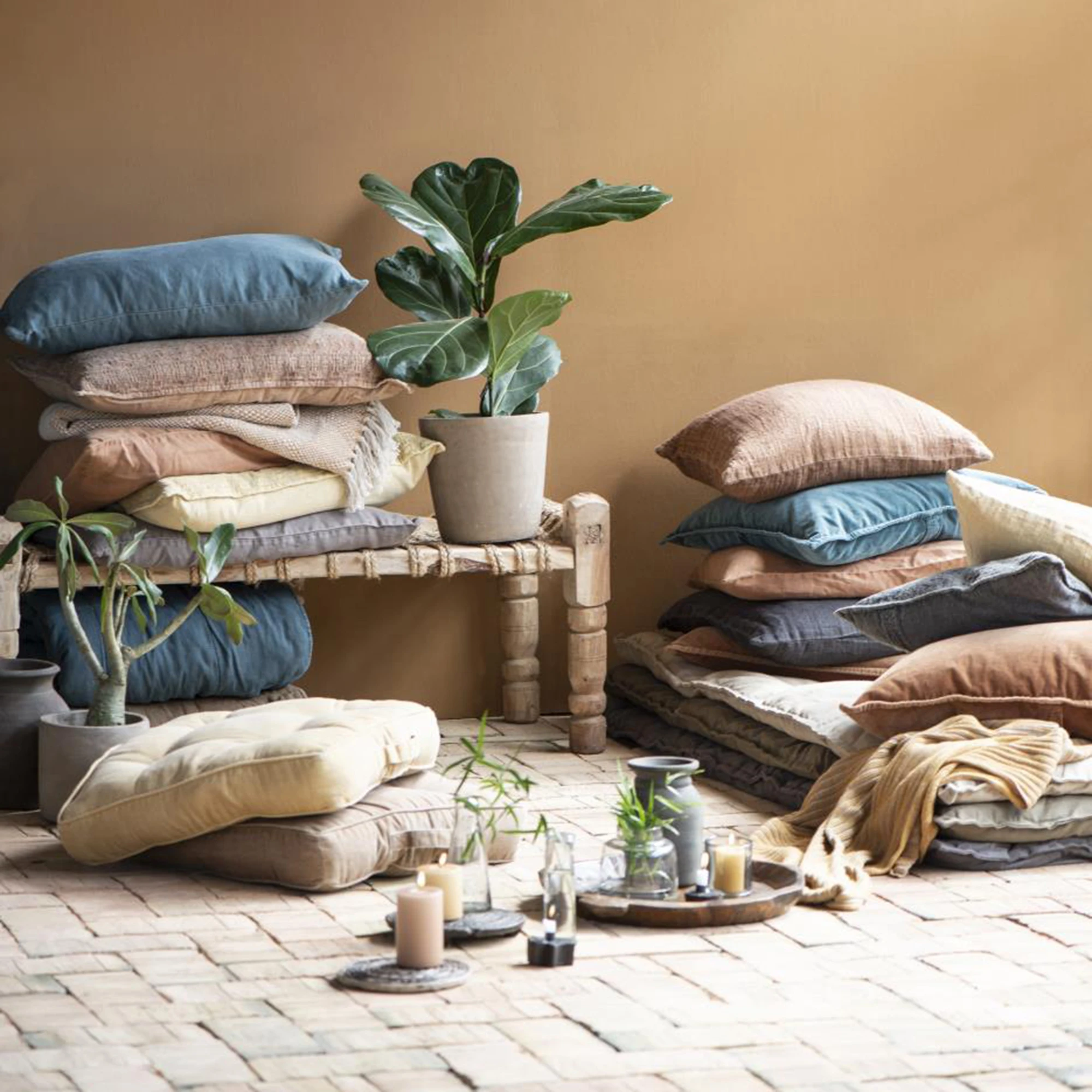 Bænk m/jute top, produktbillede 2 af 2 hos HomeNordic