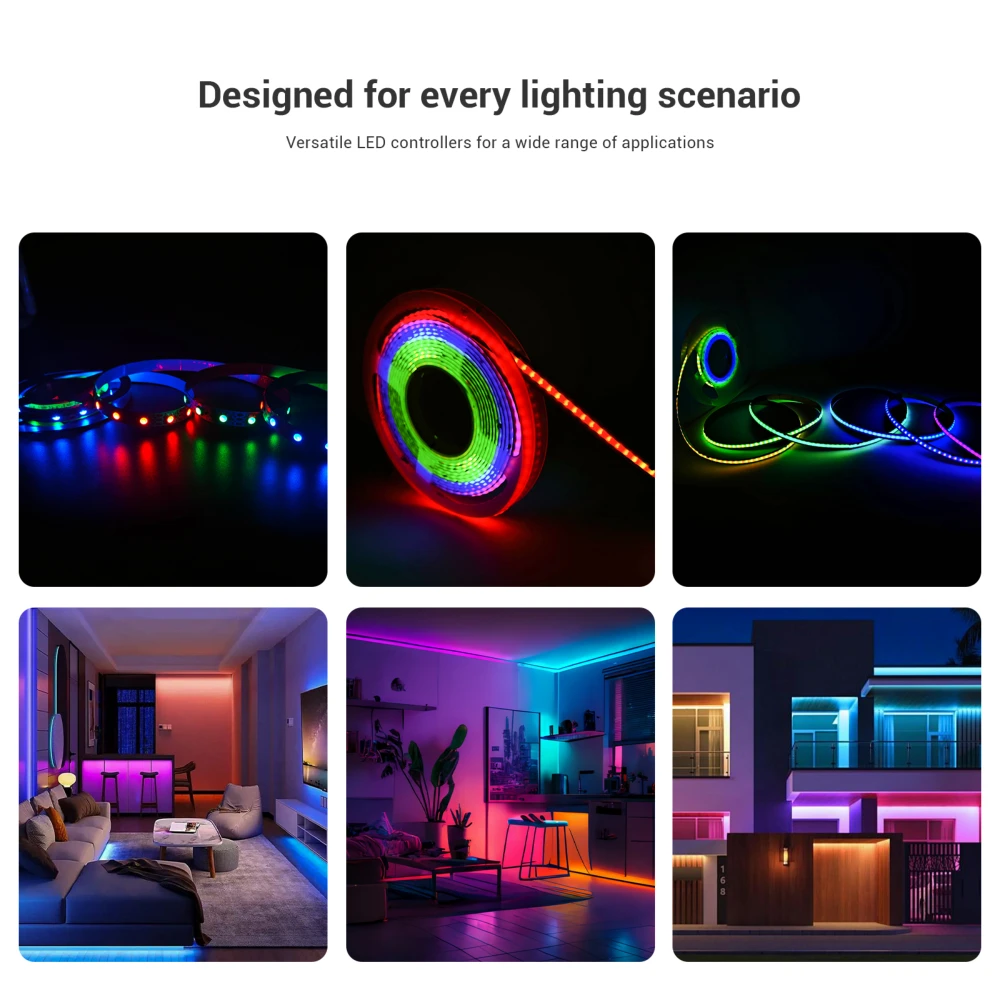 RGBIC 3-pin controller med fjernbetjening, LED-strips hos HomeNordic