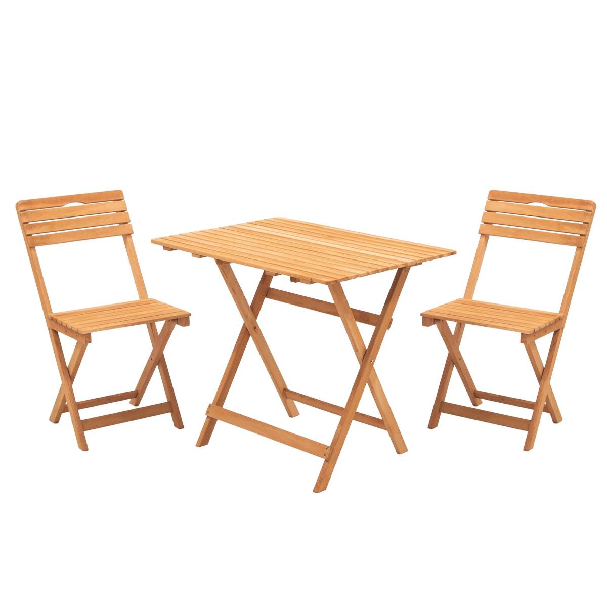 NORDVÄRK My003 havesæt m. 1 havebord og 2 havestole, foldbar hos HomeNordic