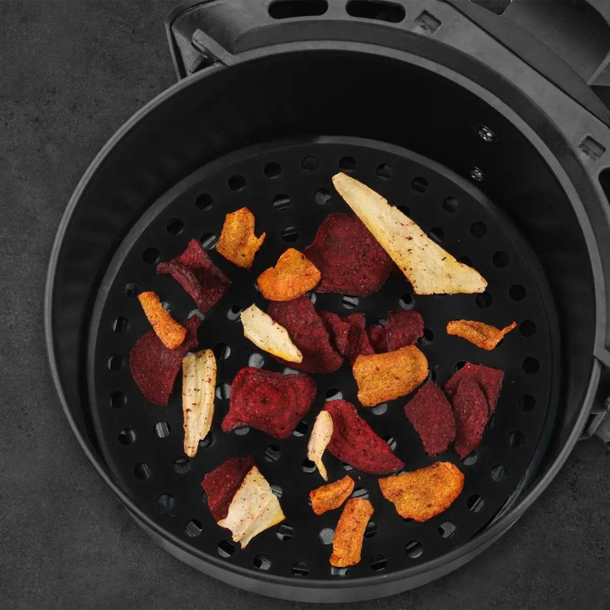 Rund silikonmåtte til airfryer 20 cm, sort, produktbillede 3 af 3, Airfryers hos HomeNordic