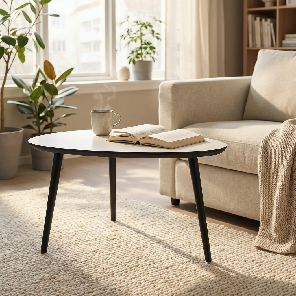 CT 10 - Sofabord i massiv bøg med organisk trekantet form og størrelse, produktbillede 11 af 24, Nordisk design hos HomeNordic