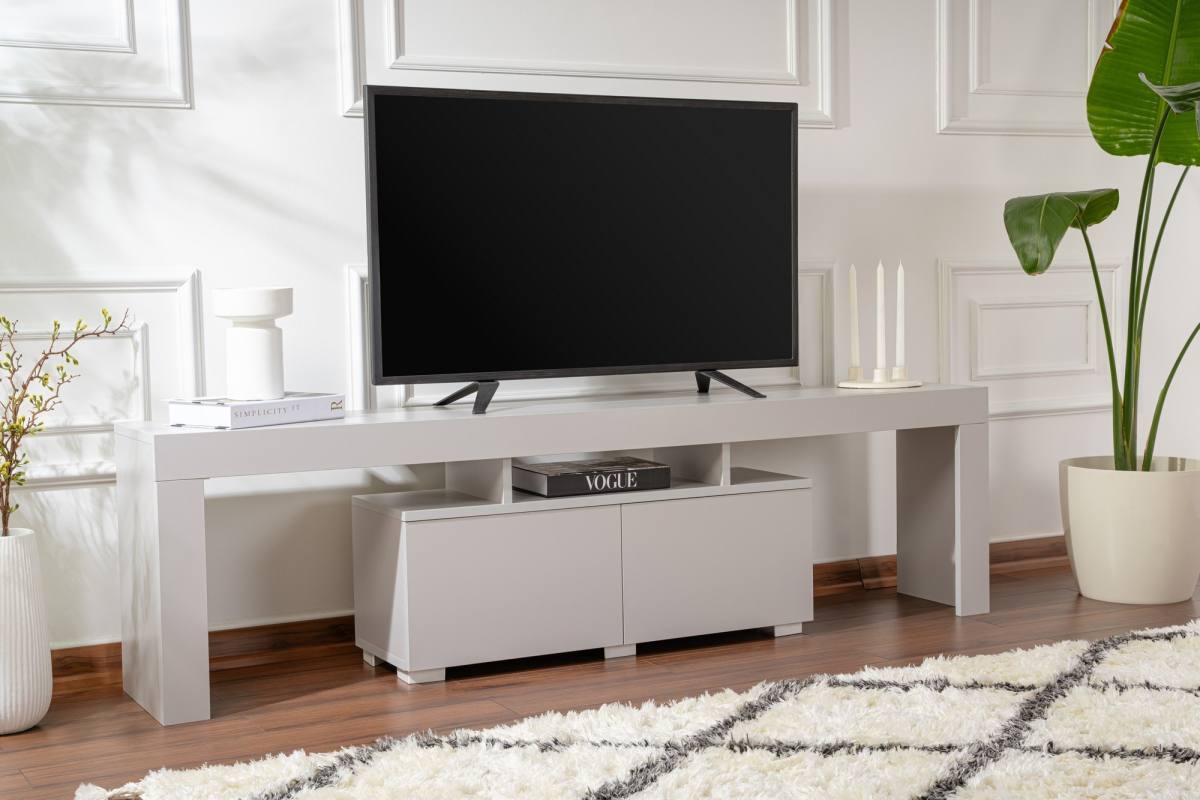 NORDVÄRK Enclave TV-bord, m. 2 låger og 3 åbne rum, produktbillede 2 af 7, TV-borde hos HomeNordic