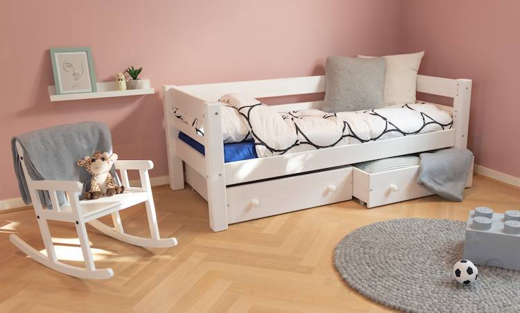 Basis seng 70 x 160 cm, hvid, 25 års garanti, Scanliving Premium, Senge hos HomeNordic