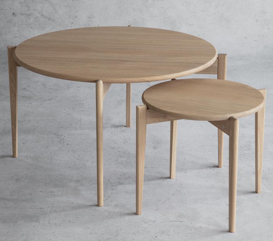 Swish, Rundt sofabord i massiv eg og fem forskellige finish. Ø 88 cm x, produktbillede 6 af 24, Nordisk design hos HomeNordic
