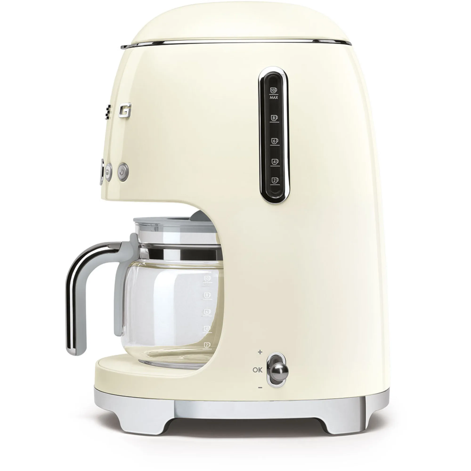 Retro kaffemaskine, DCF02CREU, produktbillede 2 af 5, Kaffemaskiner hos HomeNordic