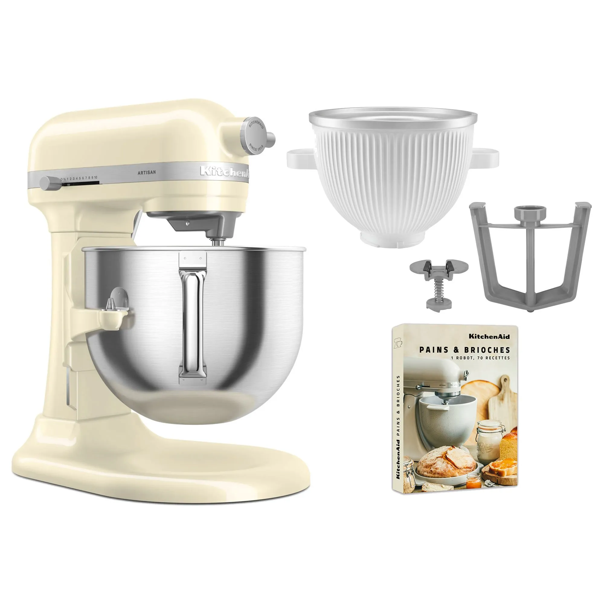 Artisan 5KSM70SHXE køkkenmaskine 6,6 liter + 5KSMICM Ice Cream Maker, produktbillede 2 af 24, Røremaskiner hos HomeNordic