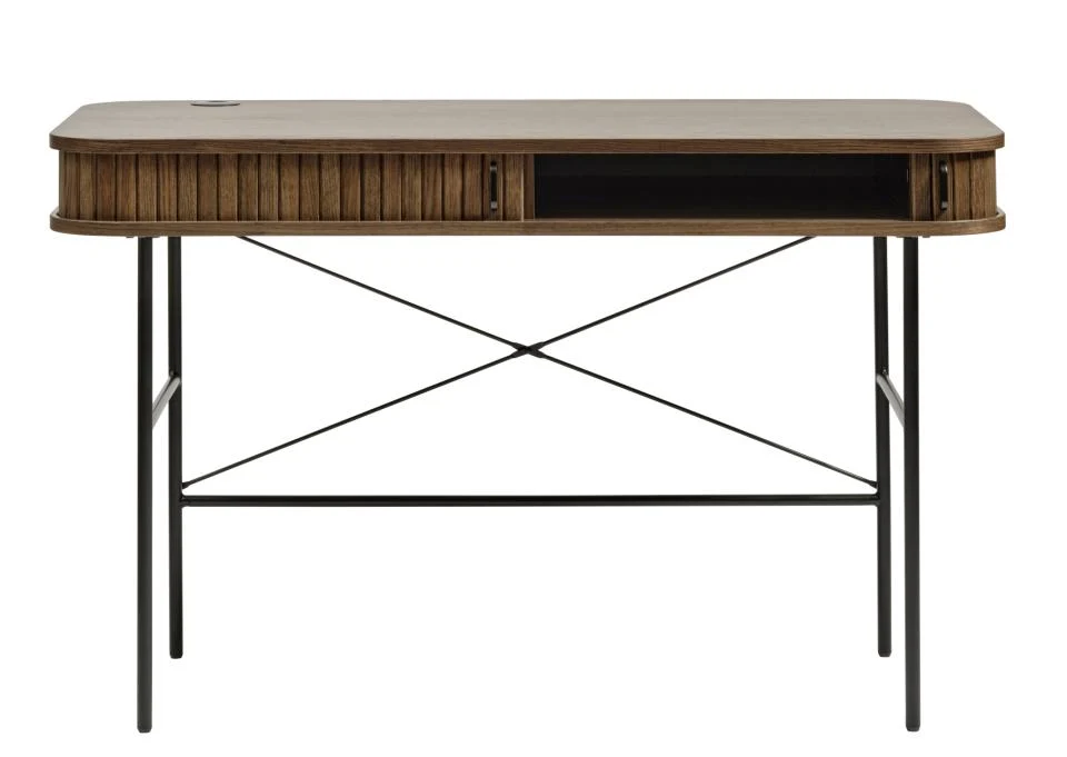 Nola Skrivebord, Røget Eg, 120x60x75 cm, produktbillede 11 af 12, Skriveborde hos HomeNordic