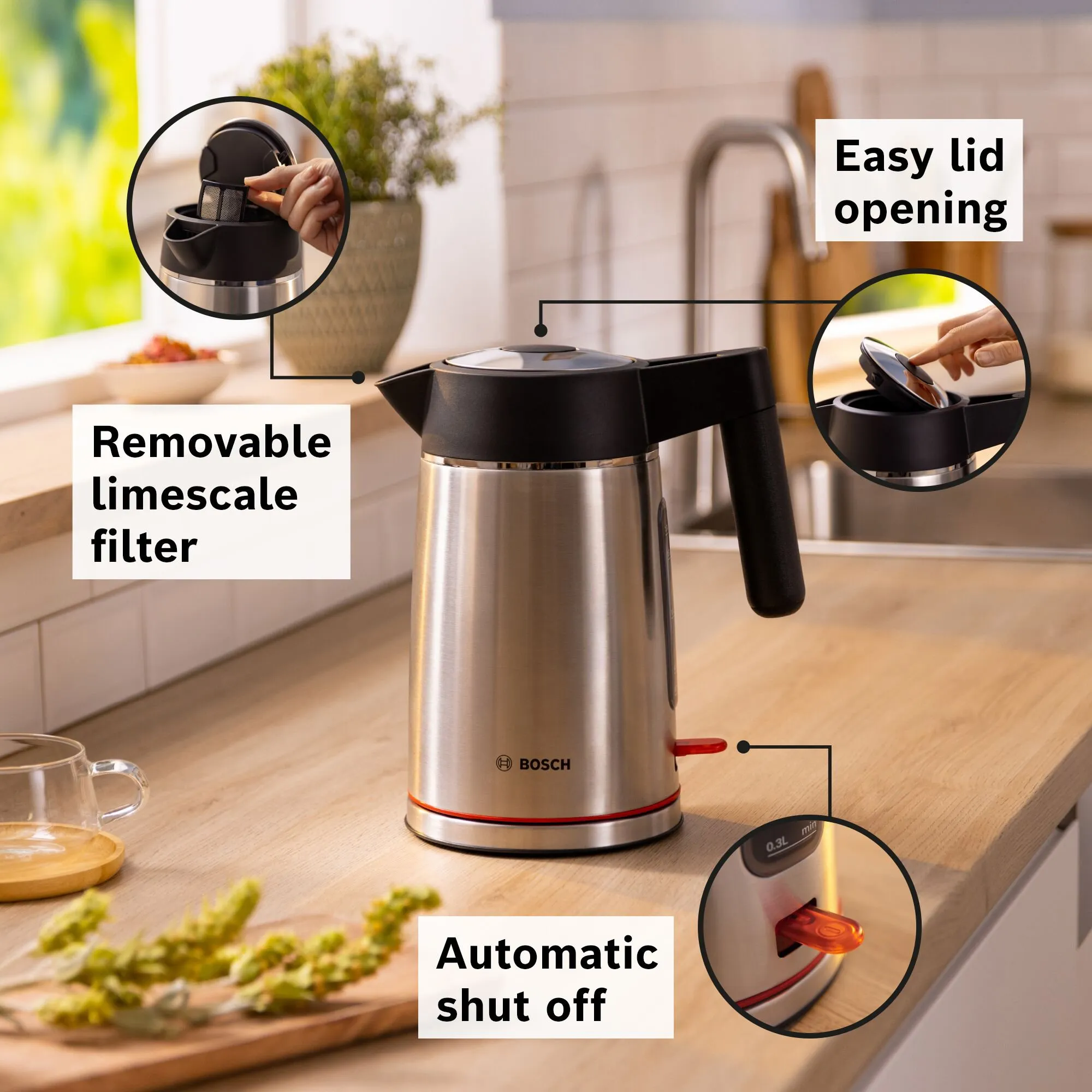 MyMoment Elkedel 1.7L Rustfrit Stål, produktbillede 8 af 12, Elkedler hos HomeNordic