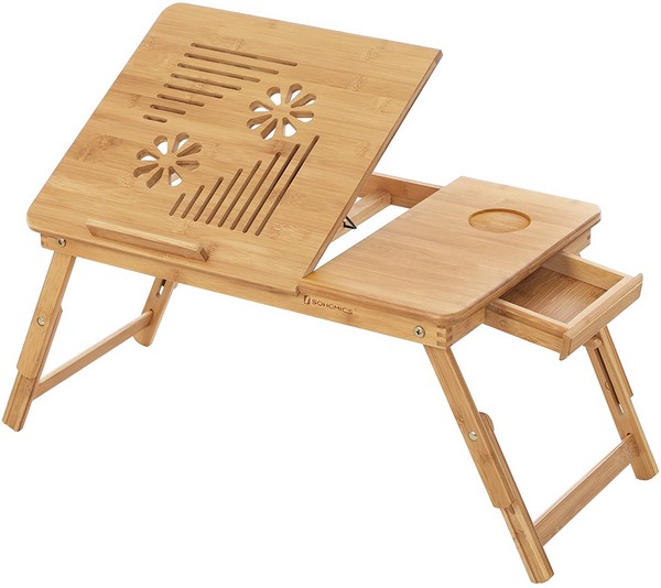 Bærebar laptop stand i bambus, Køkken hos HomeNordic