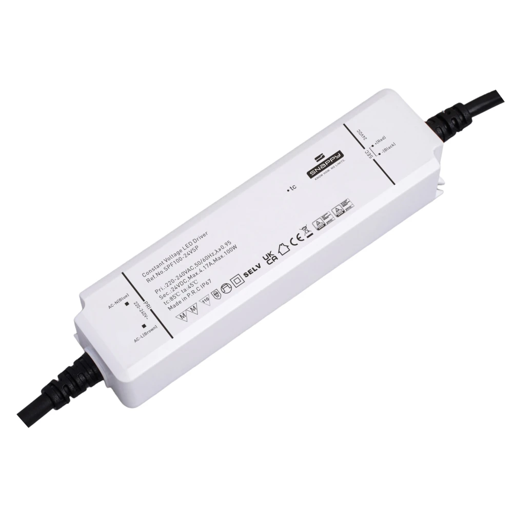 Snappy 100W / 24V DC strømforsyning, Strømforsyninger hos HomeNordic