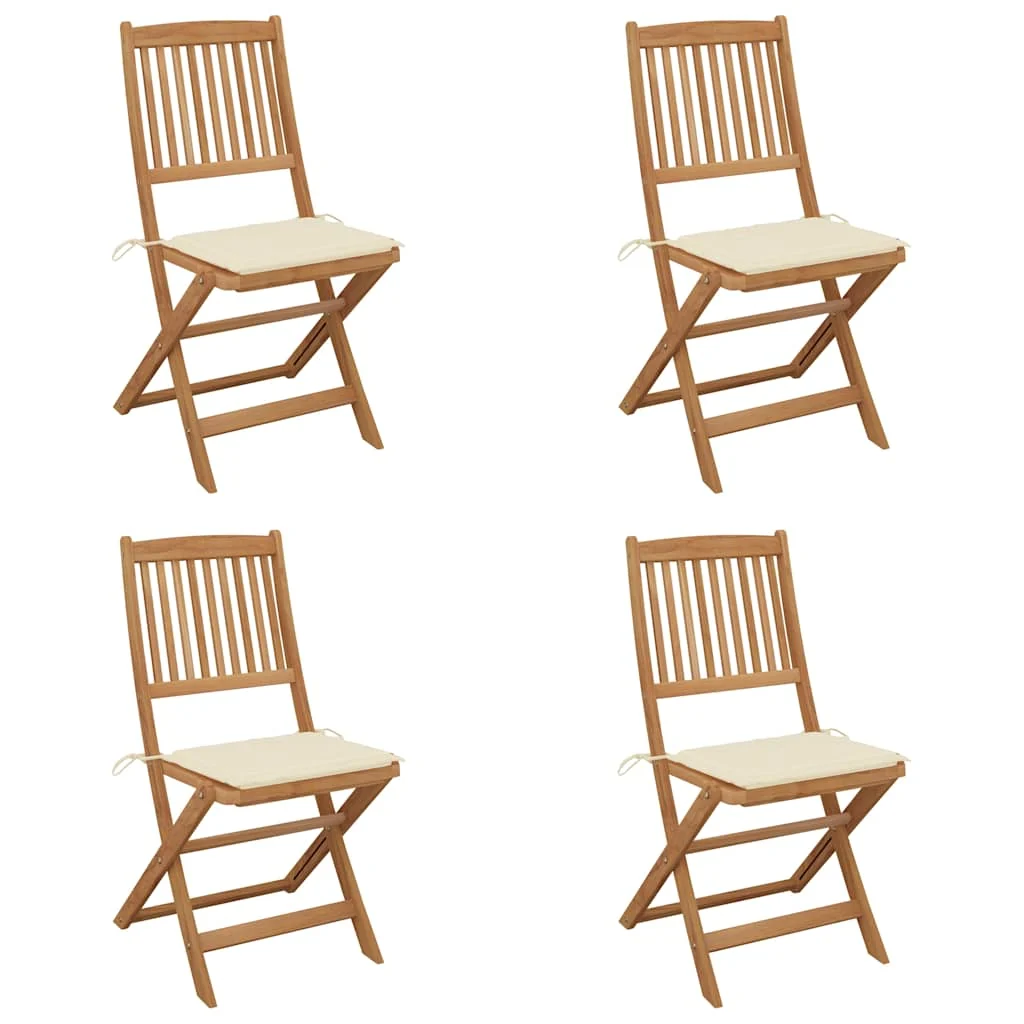 Foldbare Havestole Med Hynder Massivt Akacietræ, produktbillede 24 af 24, Havestole i akacietræ hos HomeNordic