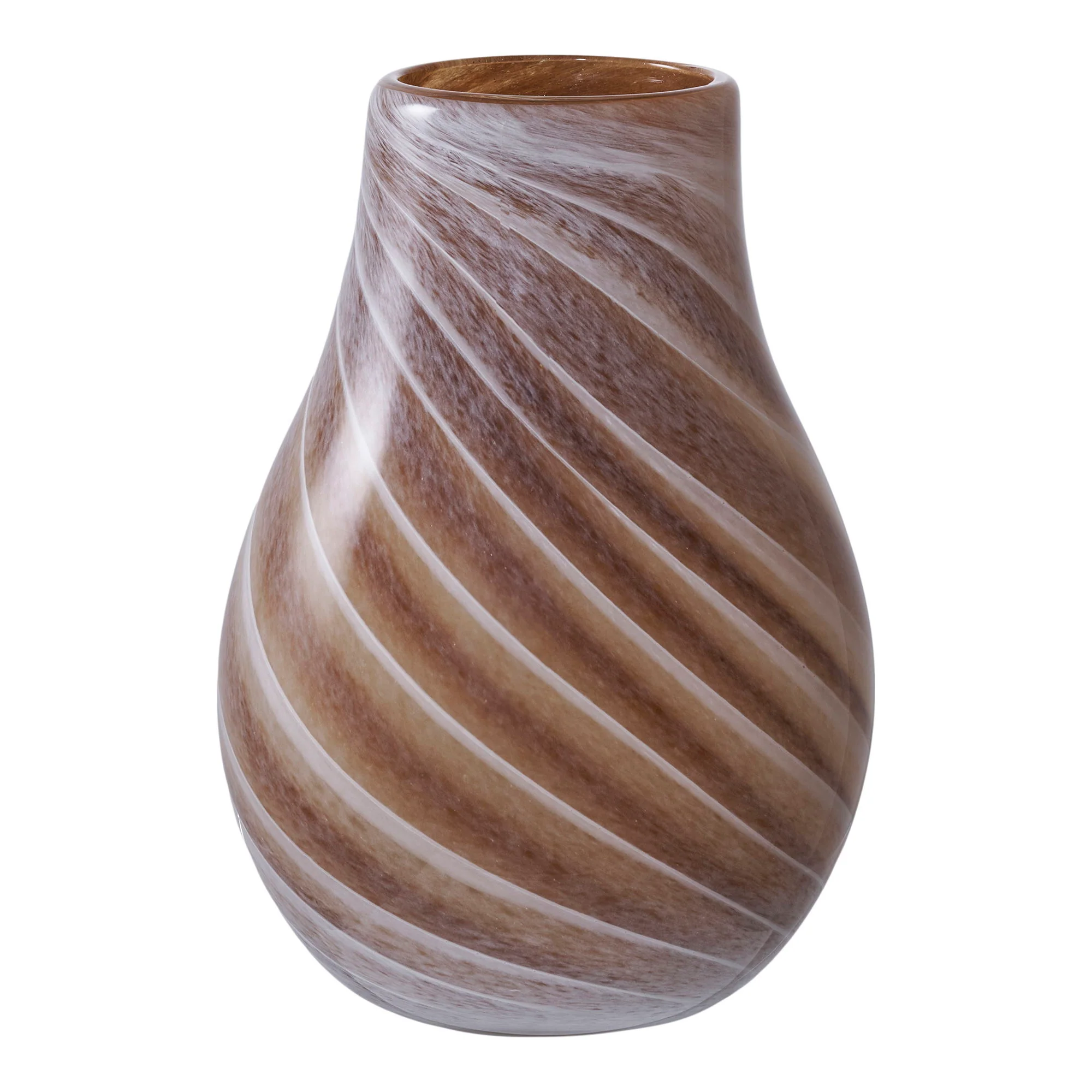 Vase - Vase, Glas, Brun Ø16X23 Cm, Vaser hos HomeNordic