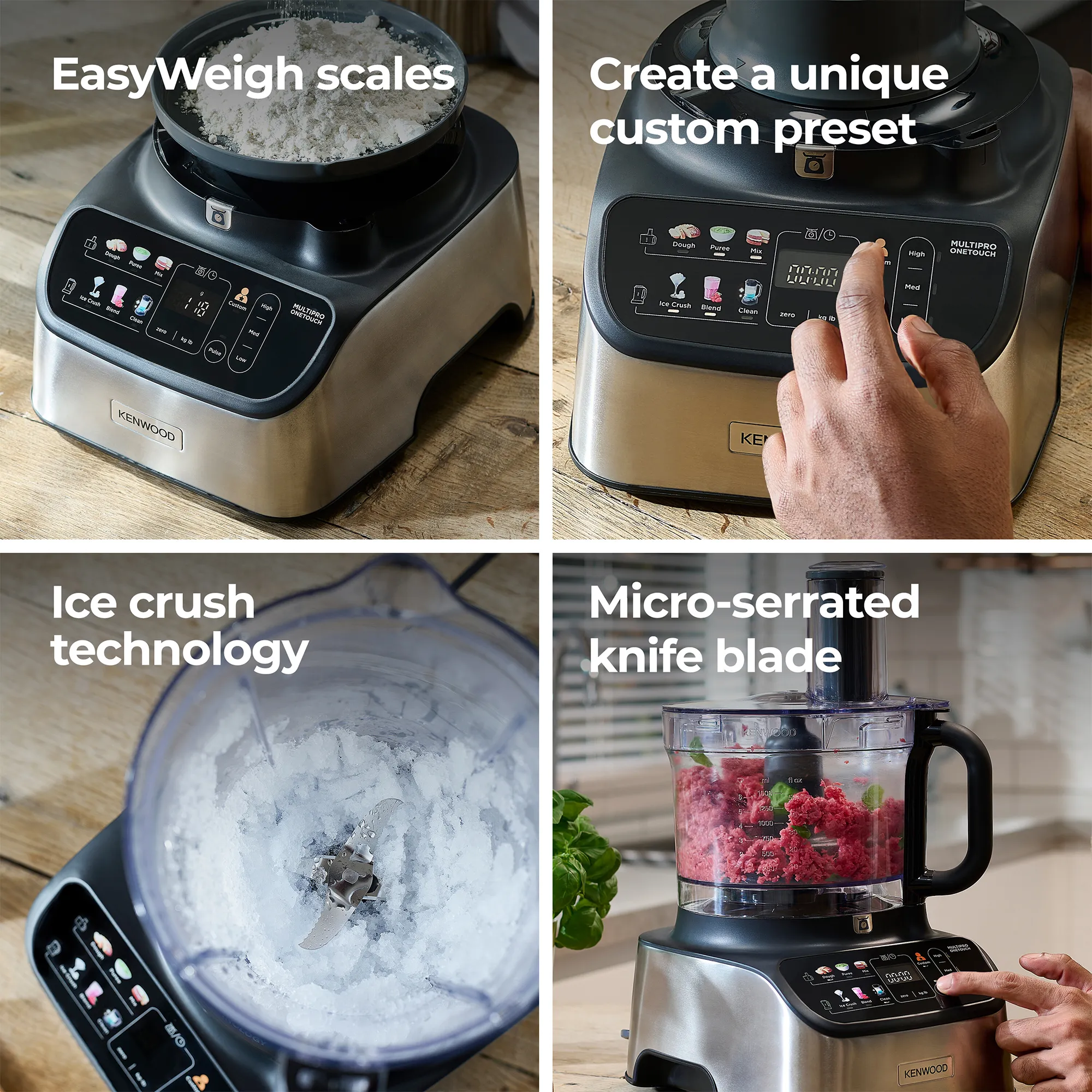 MultiPro OneTouch FDM73.480.ss foodprocessor, sort/stål, produktbillede 5 af 6, Foodprocessorer hos HomeNordic