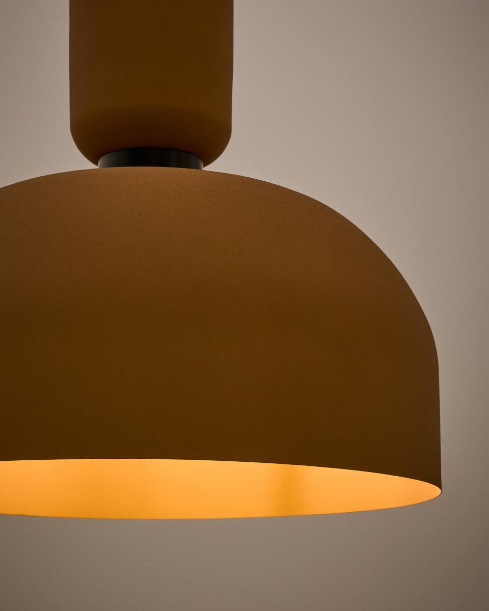 KAVE HOME Nibla loftlampe, rund -terracotta-effekt metal (Ø40), produktbillede 3 af 3, Loftlamper hos HomeNordic