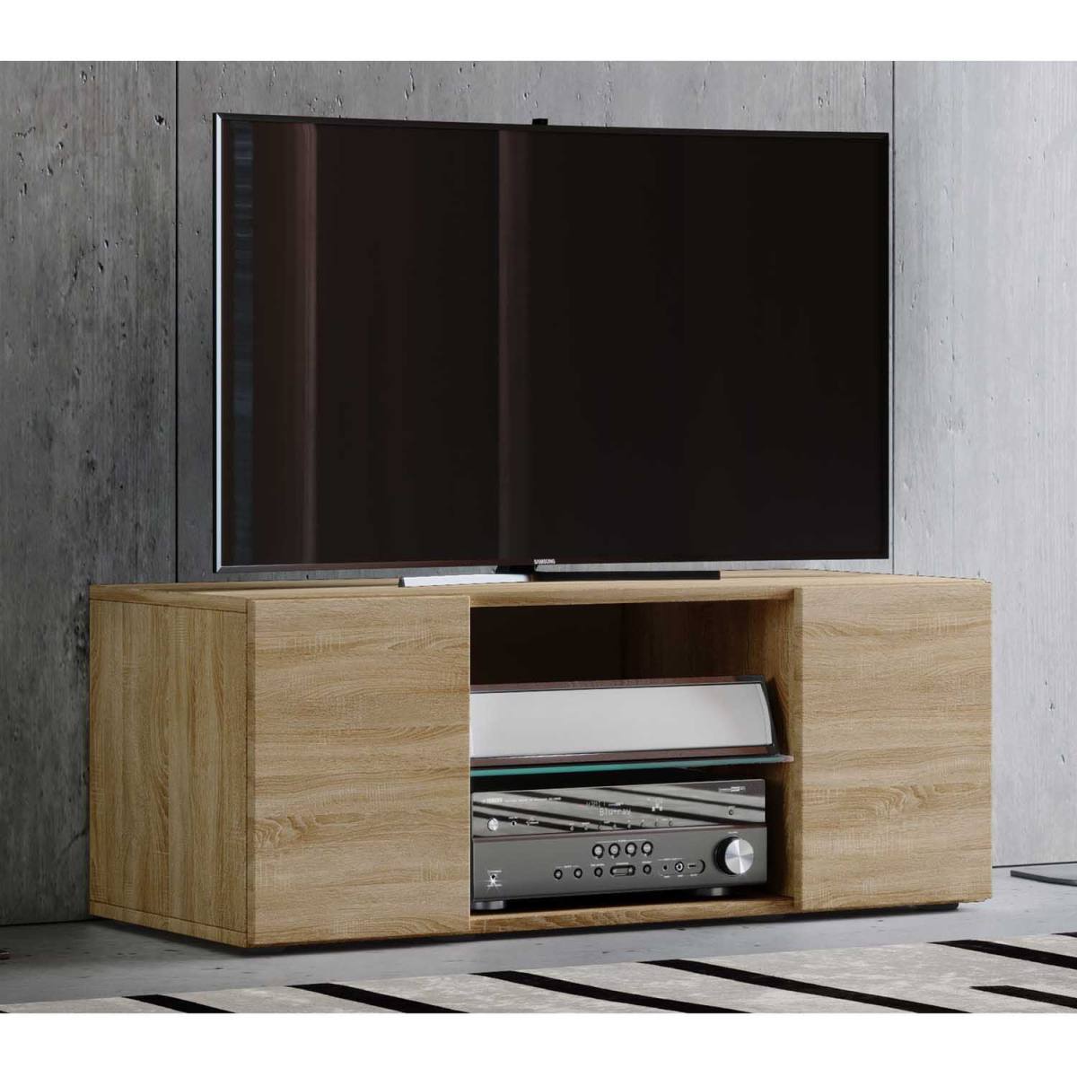 Lowina 95 TV-bord, m. 2 låger og 1 hylde, produktbillede 3 af 3, TV-borde hos HomeNordic
