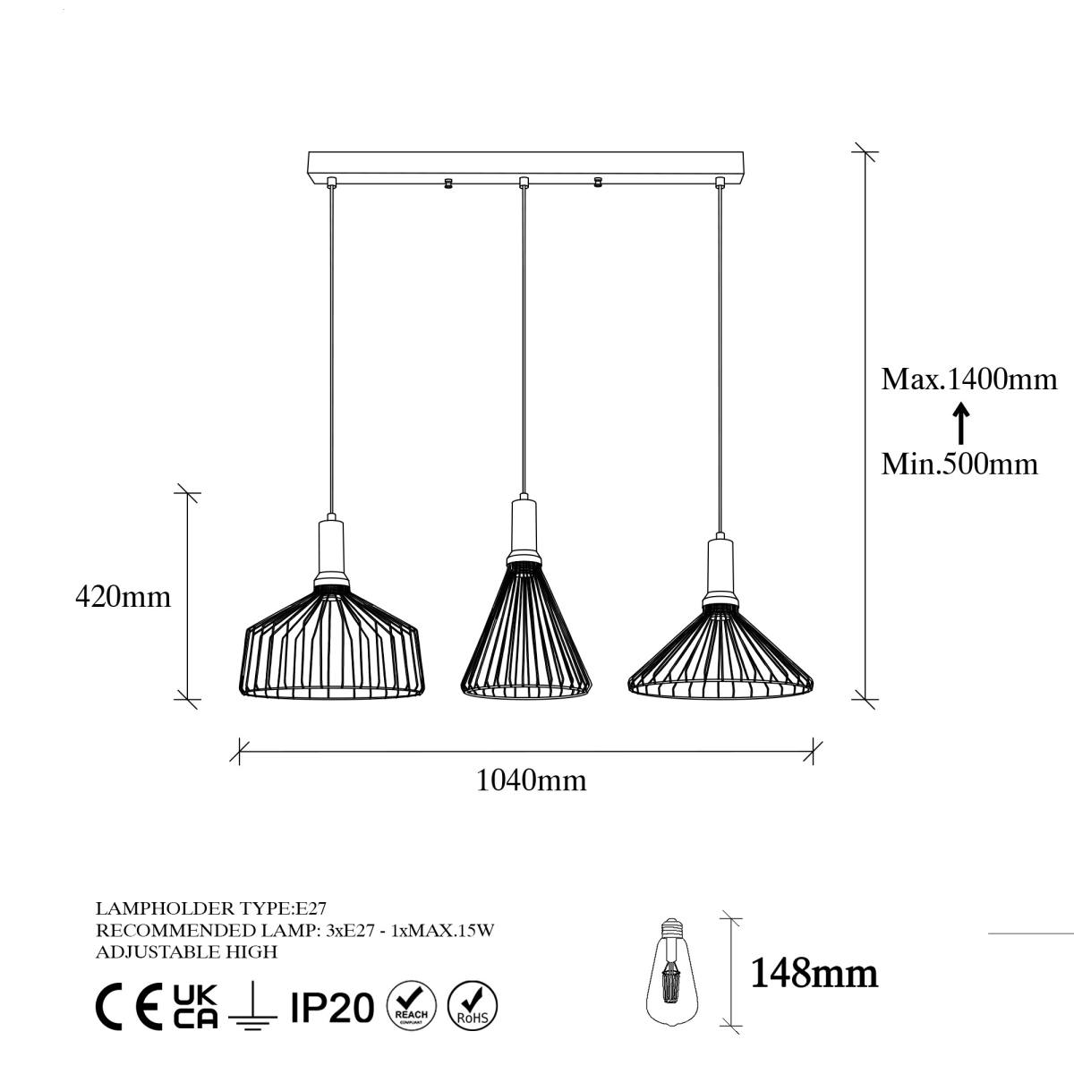 LUMI loftlampe, produktbillede 2 af 8, Loftlamper hos HomeNordic