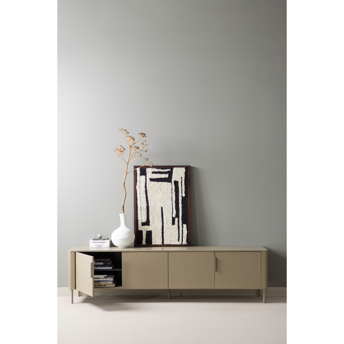 WOOOD Gunnar TV-bord, m. 4 låger og 2 hylder, produktbillede 11 af 11, TV-borde hos HomeNordic