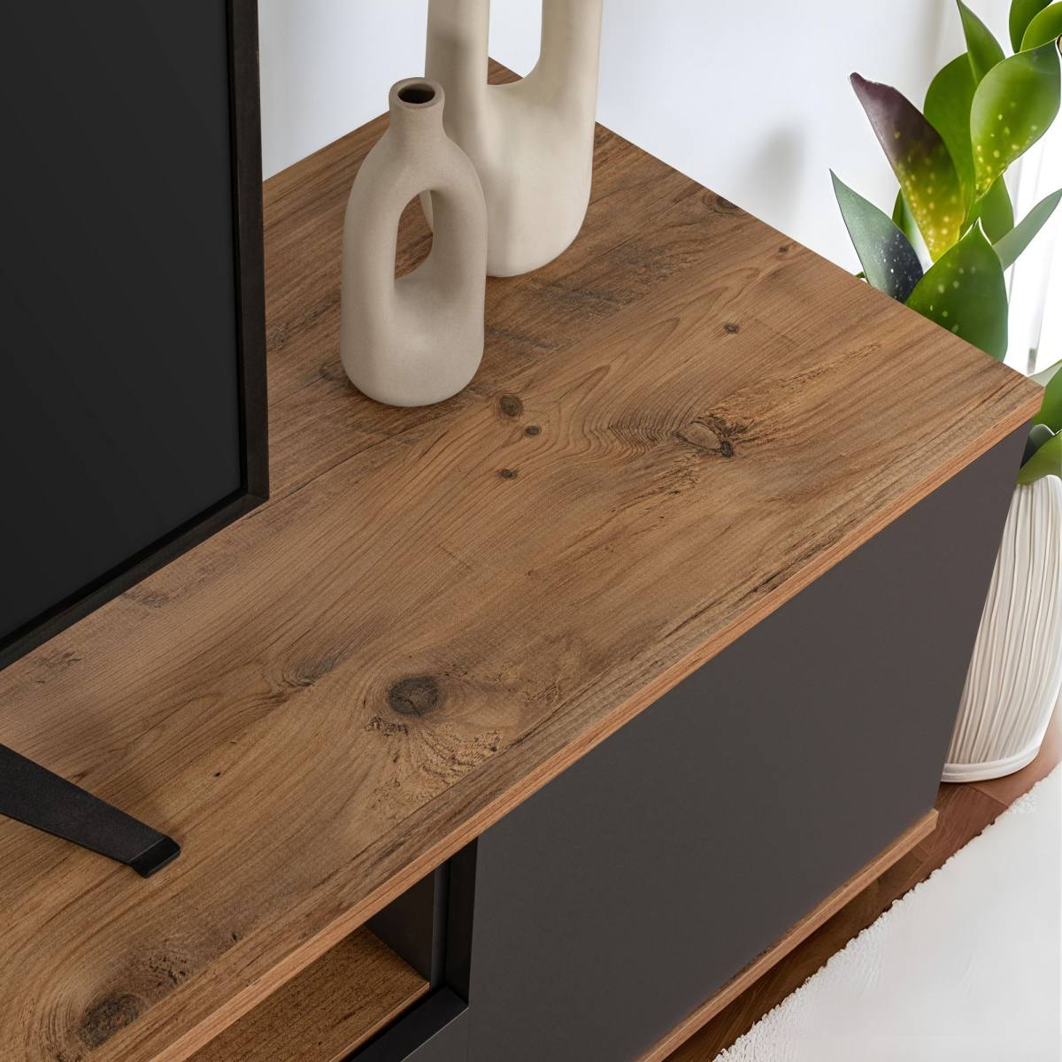 NORDVÄRK Veramont TV-bord, m. 3 låger, 1 hylde, produktbillede 4 af 8, TV-borde hos HomeNordic