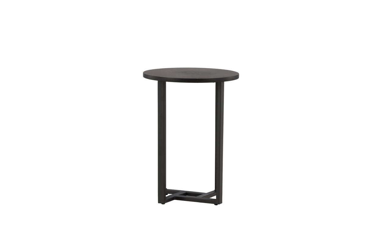 Junior - Sofabord i sort metal og sort træ, diameter 40 cm., produktbillede 6 af 7, Moderne designs hos HomeNordic