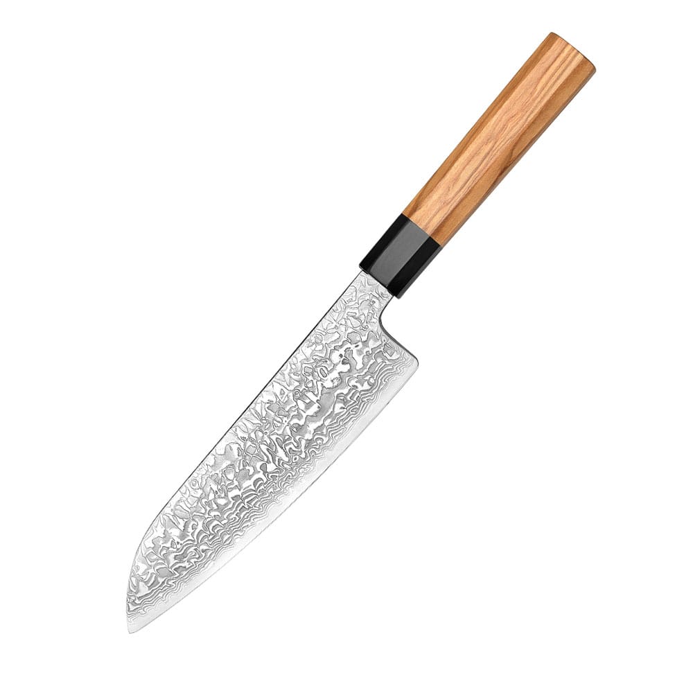 Yuki-onna | Santoku 180 mm | Japansk kokkekniv | Rinzen #2 & Damaskus67, Knive & skæreudstyr hos HomeNordic