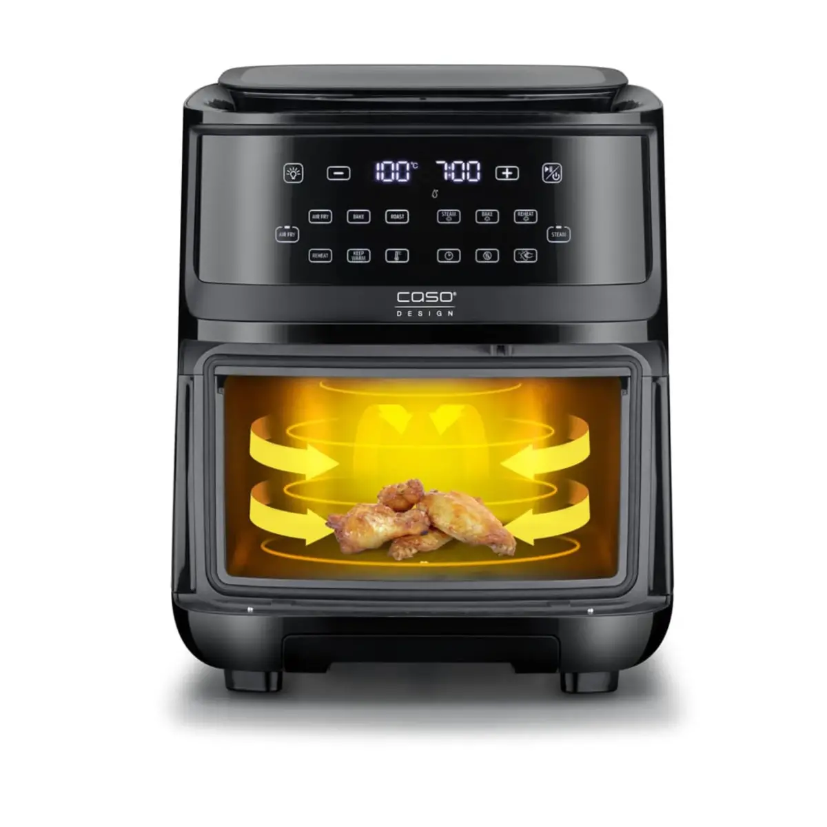 700 Steam & Airfryer 7 liter, svart, produktbillede 3 af 11, Airfryers hos HomeNordic