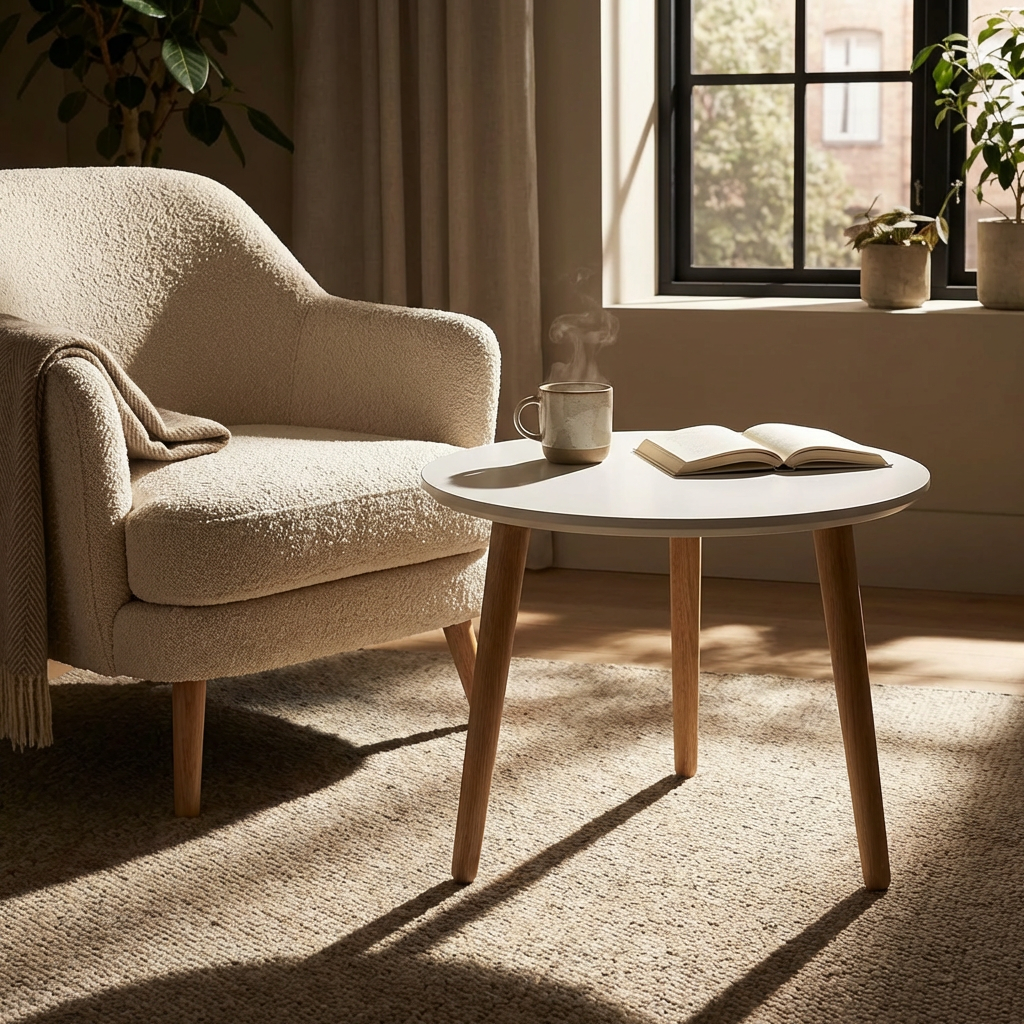 CT 10 - Sofabord i massiv eg med dråbeform og størrelse 74 x 55 cm, produktbillede 11 af 24, Nordisk design hos HomeNordic