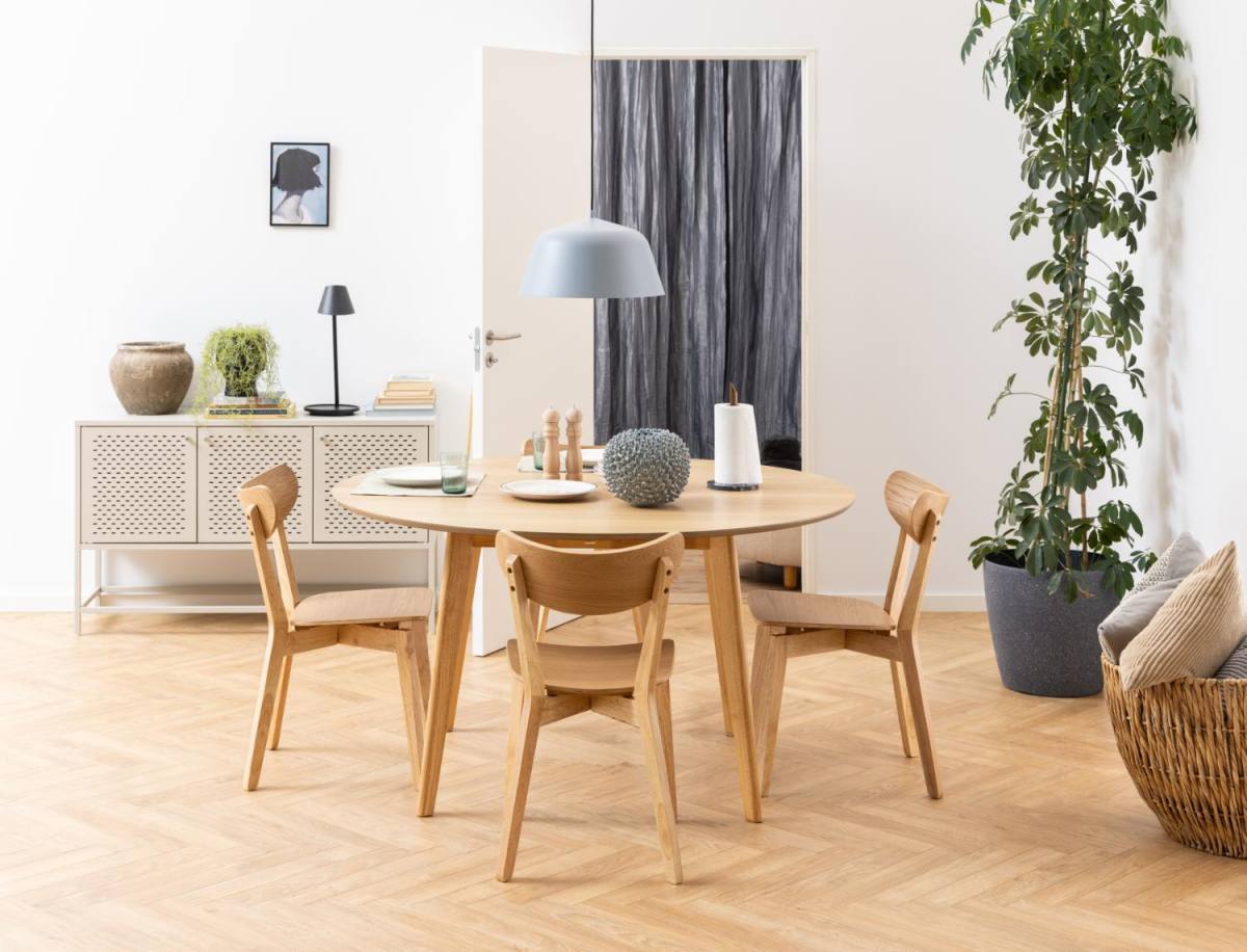 ACT NORDIC Roxby spisebord, rund, produktbillede 8 af 9, Spiseborde hos HomeNordic