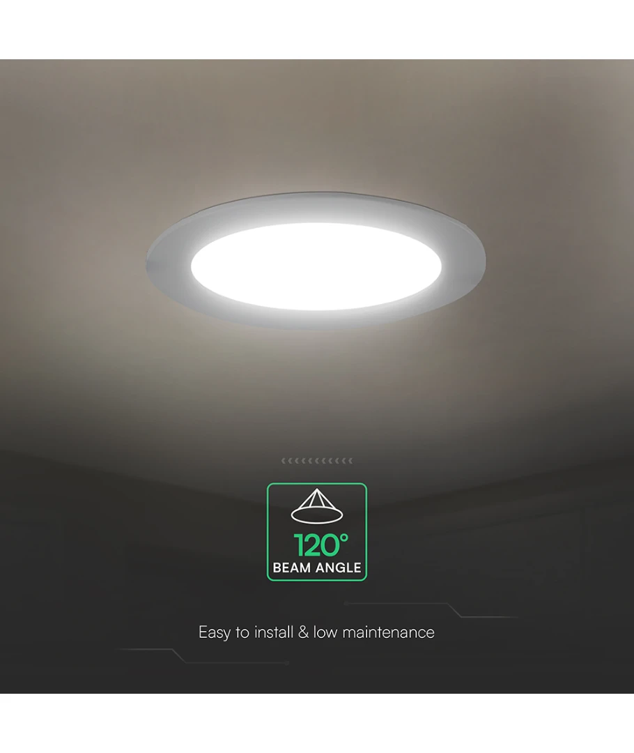 V-Tac 6W rundt LED indbygningspanel, produktbillede 10 af 19, Andre varer hos HomeNordic