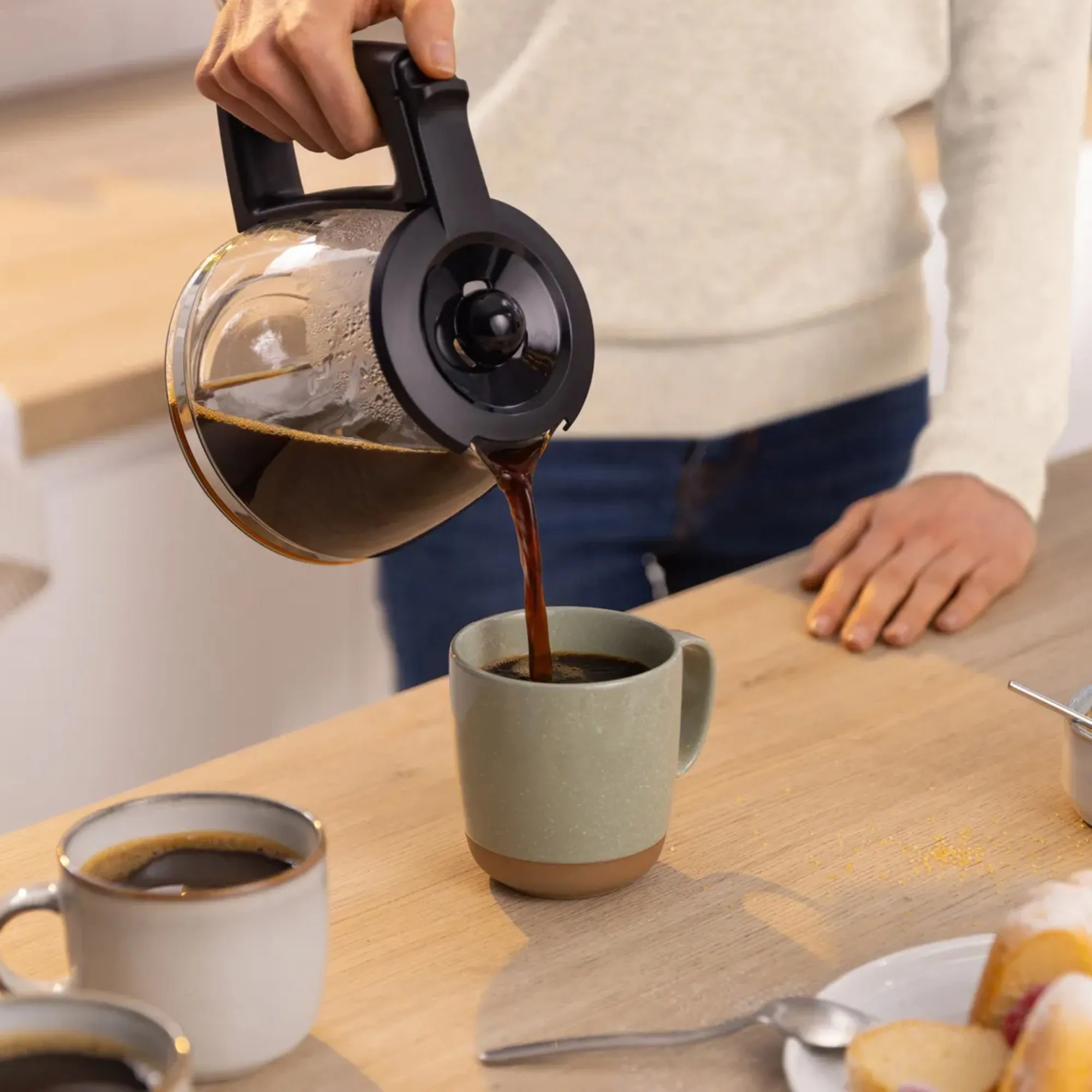 MyMoment Kaffemaskine med glaskande, sort, produktbillede 6 af 7, Kaffemaskiner hos HomeNordic
