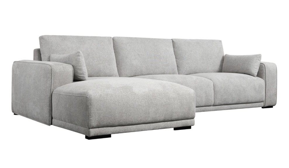 Santa Monica sofa med chaiselong til venstre i gråt møbelstof, produktbillede 3 af 12, Sofaer hos HomeNordic