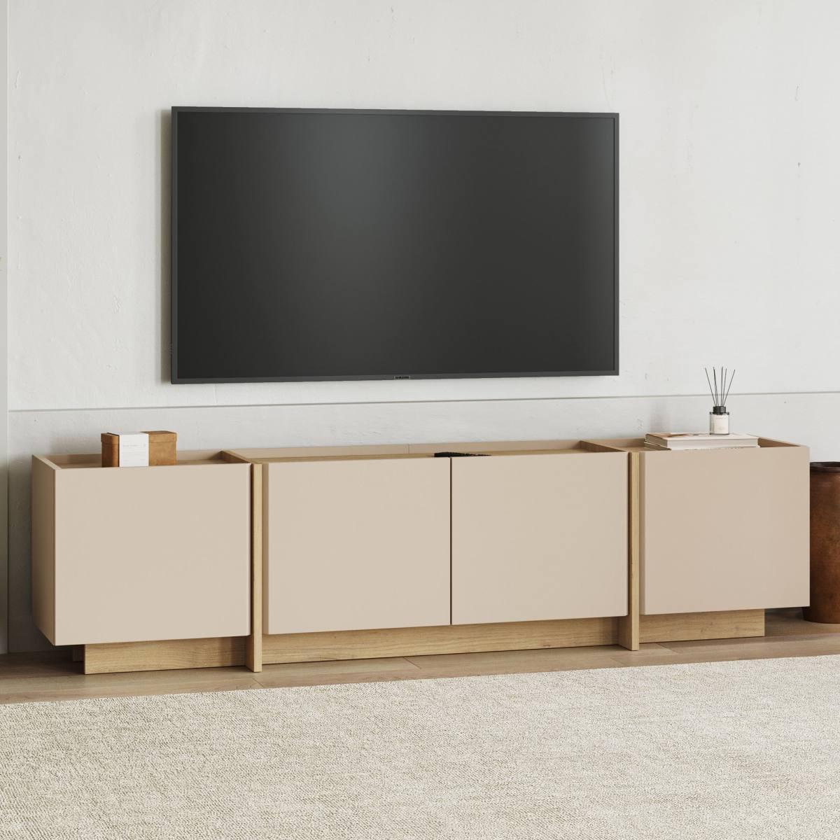 FUNZI LIVING Lowen TV-bord, m 4 låger, produktbillede 6 af 10, TV-borde hos HomeNordic
