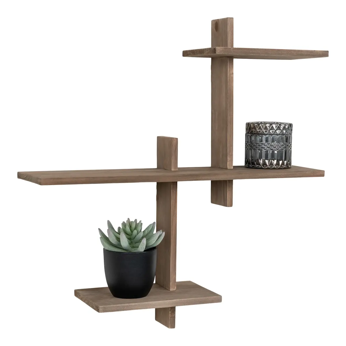 Gavi Hylde - Væghylde, Fyrretræ  55X15X55 Cm – billede 4