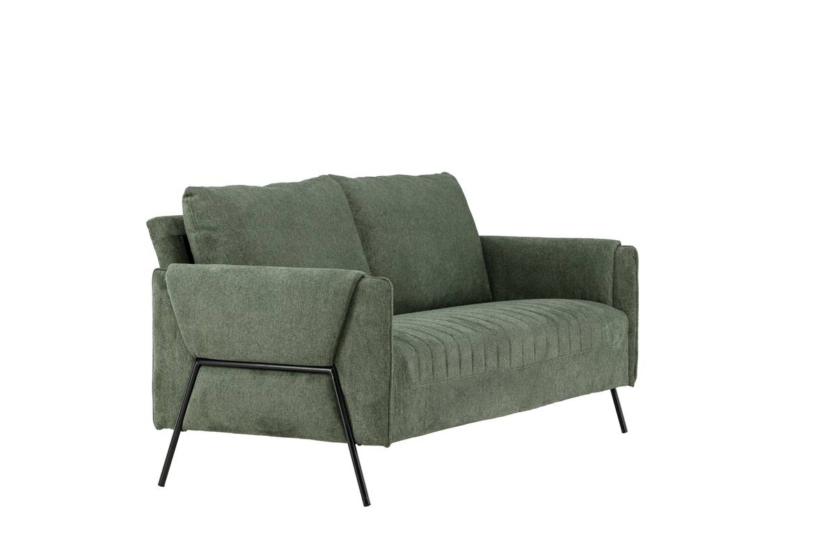 Oban - 2 personers sofa i grønt stof – billede 2