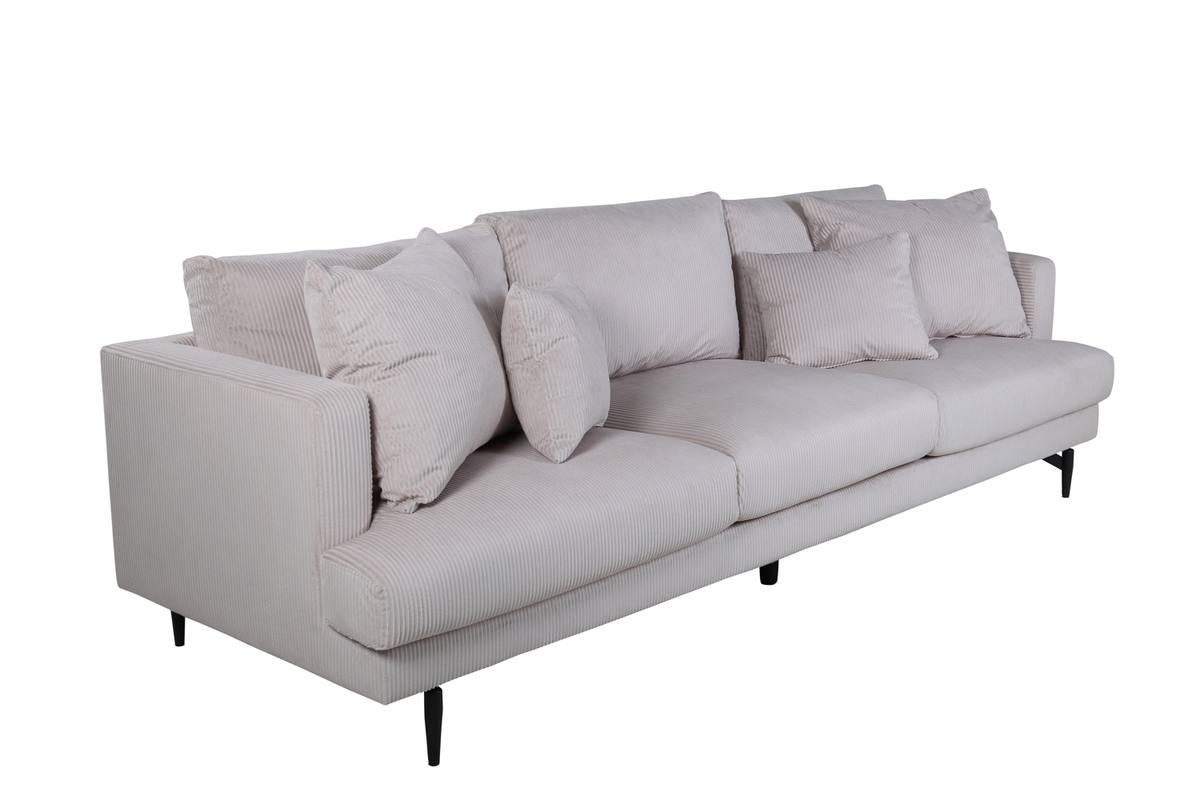 Warden - Sofa 3-personers i polyester fløjl, produktbillede 2 af 12, Sofaer hos HomeNordic