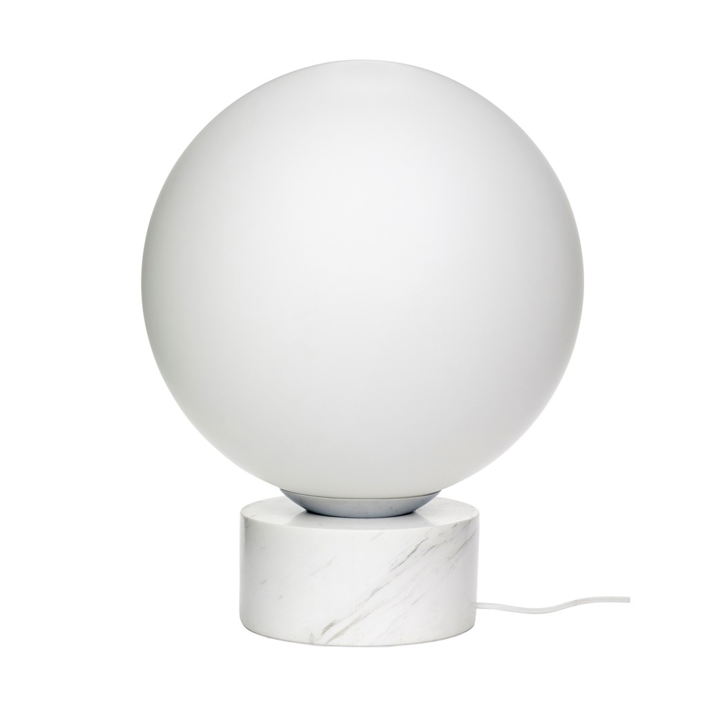 HÜBSCH SPHERE GULVLAMPE HVID, Gulvlamper hos HomeNordic