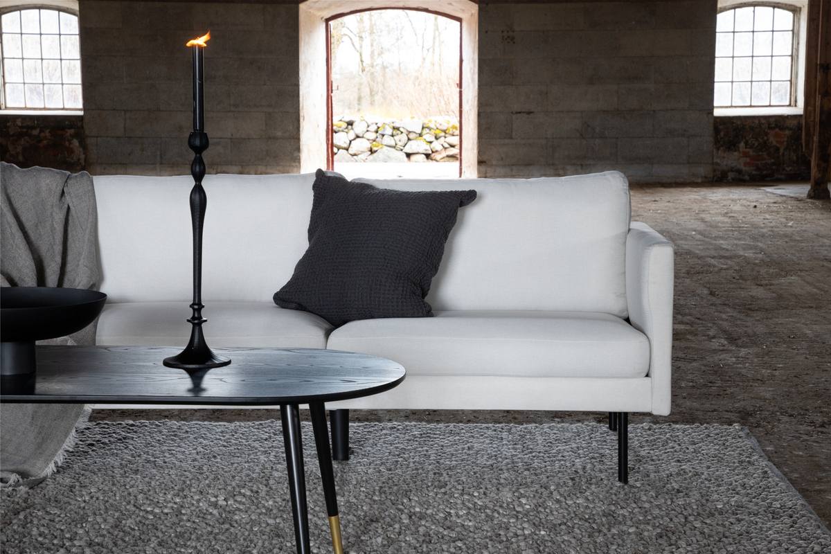 Polar - Sofa 3-personers i hvidt stof, produktbillede 4 af 9, Sofaer hos HomeNordic