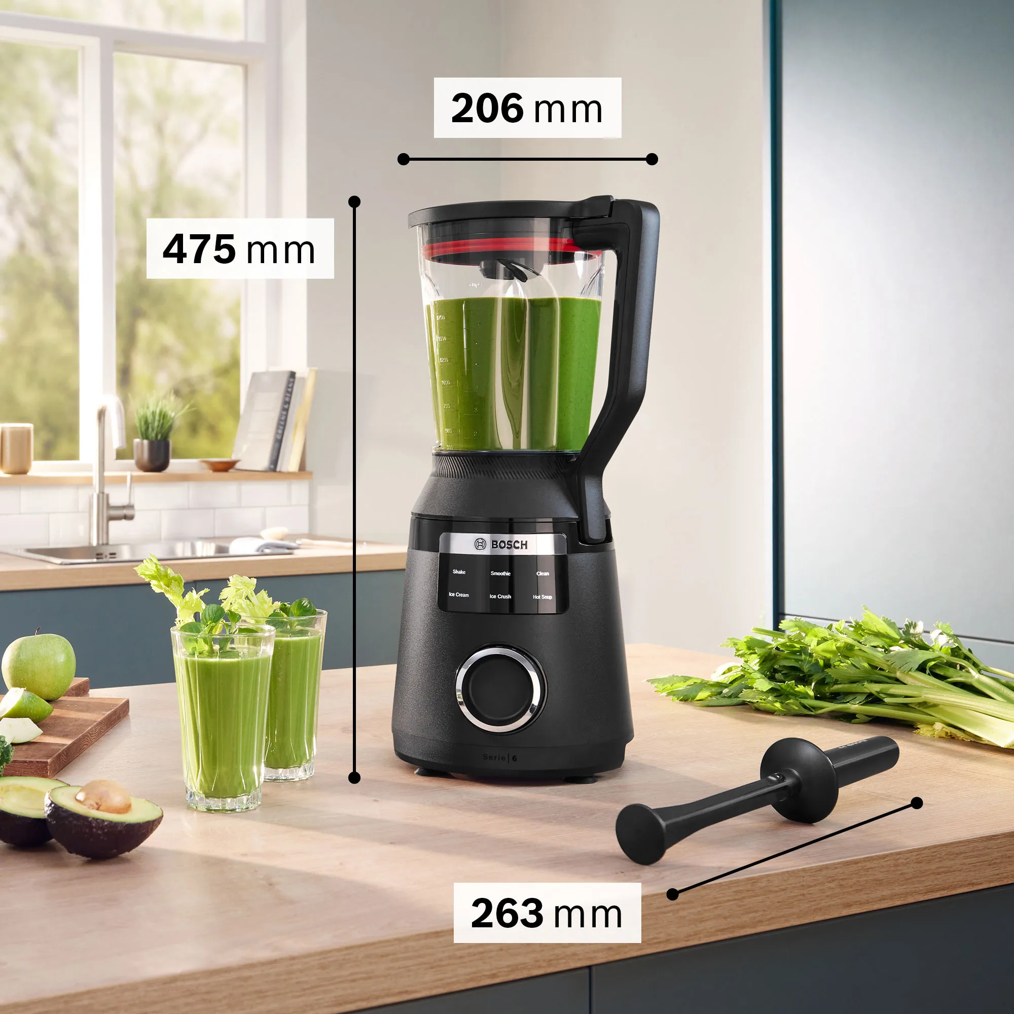 VitaPower Serie 6 MMB6654B blender, 2 l, sort, produktbillede 2 af 13, Blendere hos HomeNordic