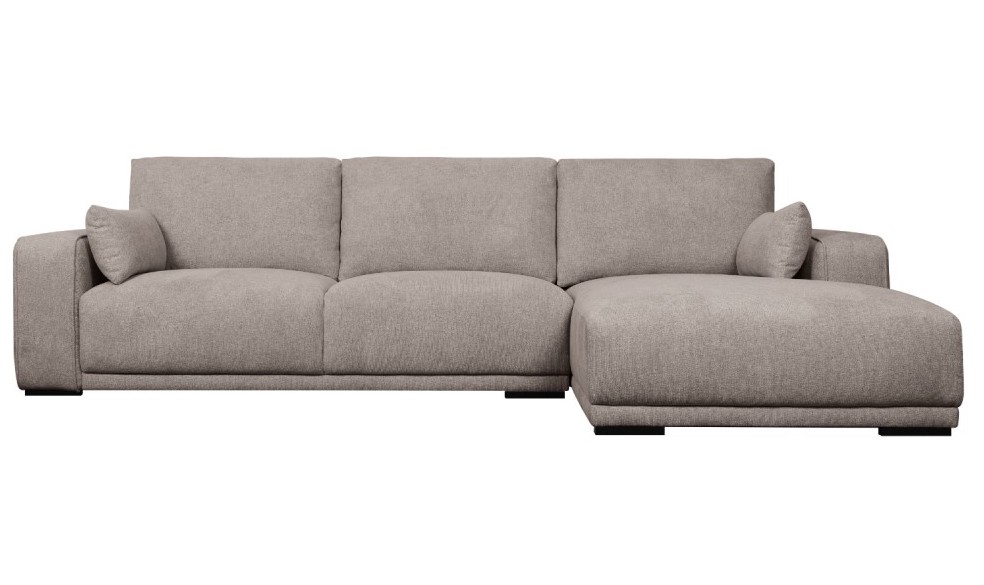 Santa Monica sofa med chaiselong til højre i sandfarvet møbelstof, produktbillede 2 af 13, Sofaer hos HomeNordic
