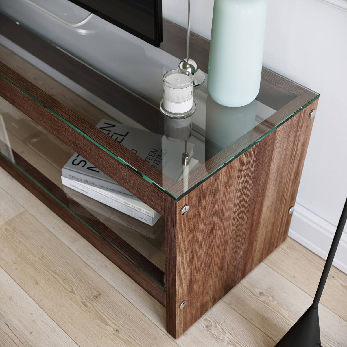 NORDVÄRK TV300 TV-bord, m. 1 hylde, produktbillede 3 af 5, TV-borde hos HomeNordic