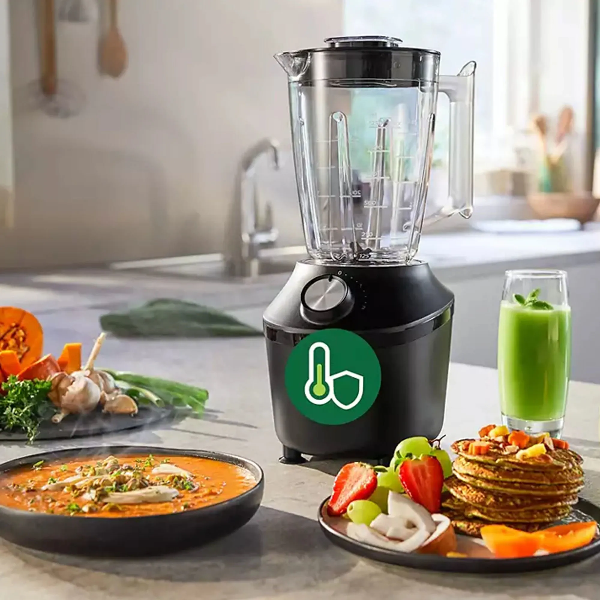 HR2291/01 3000 Series blender, 600 watt, glas, produktbillede 8 af 10, Blendere hos HomeNordic