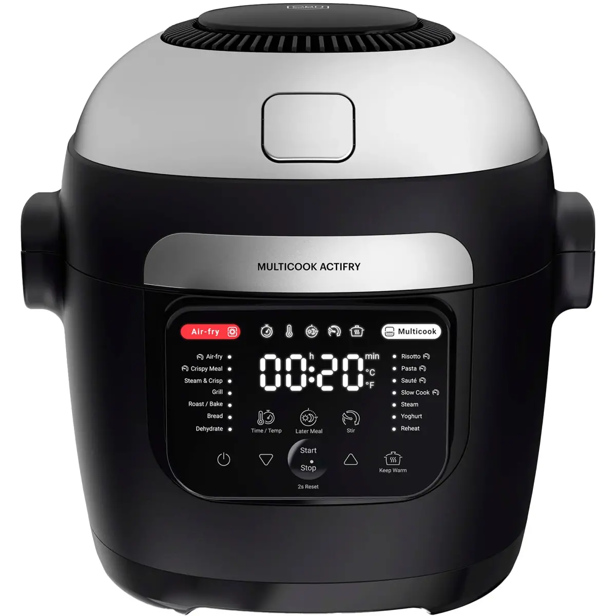 Multicook Actifry multicooker 6 liter, sort, Airfryers hos HomeNordic